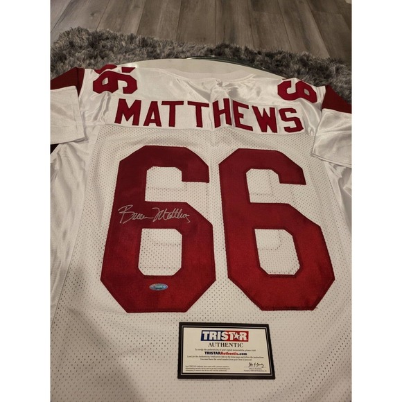Bruce Matthews Autographed/Signed Jersey TRISTAR COA USC Trojans Houston Oilers - Picture 1 of 8